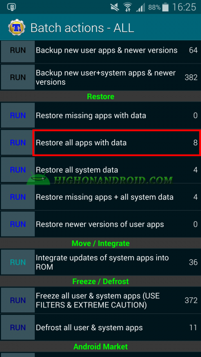 Android App Backup and Restore Titanium Backup 14