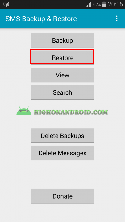 Android Messages Restore 1
