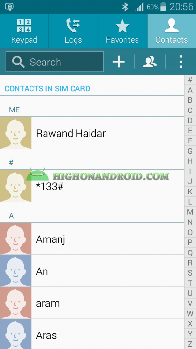 Android Contacts Backup 1