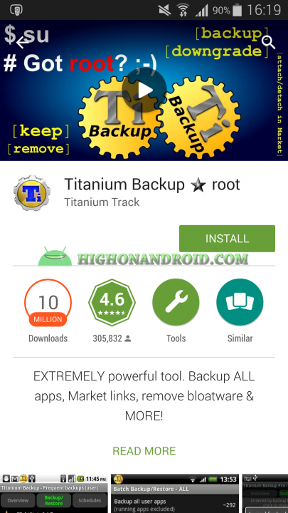 Android App Backup and Restore Titanium Backup 