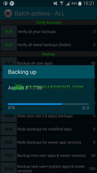 Android App Backup and Restore Titanium Backup 7