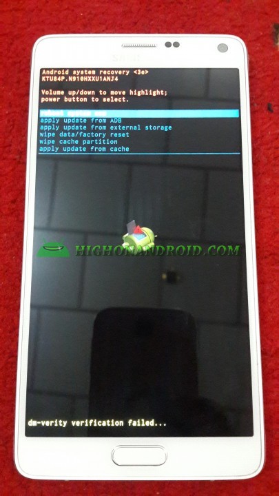 Stock Recovery Galaxy Note 4