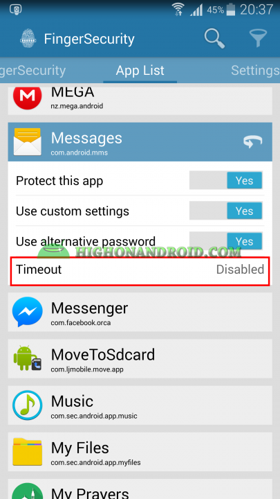 Unlock Apps with Fingerprint using Galaxy Note 4  13