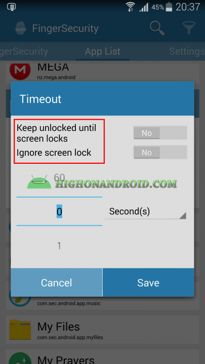 Unlock Apps with Fingerprint using Galaxy Note 4  14