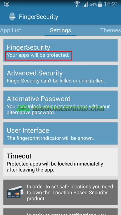 Unlock apps with Fingerprint using Galaxy Note 4  4