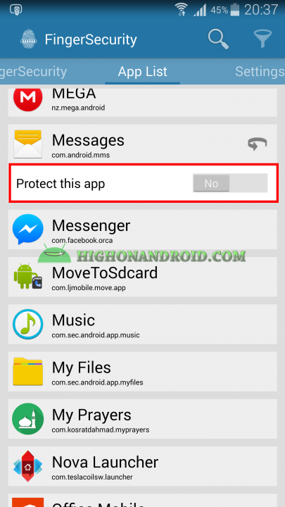 Unlock apps with Fingerprint using Galaxy Note 4  6