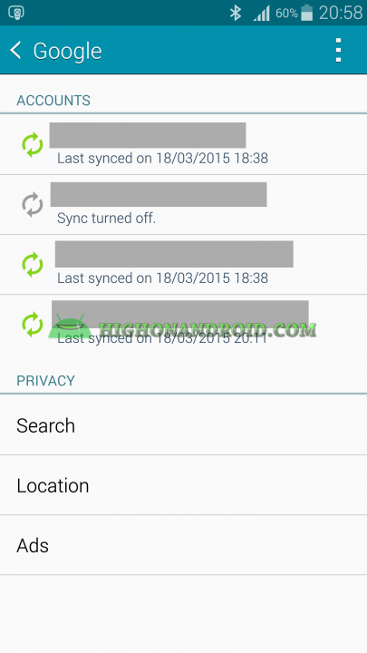 Android Contacts Backup 11