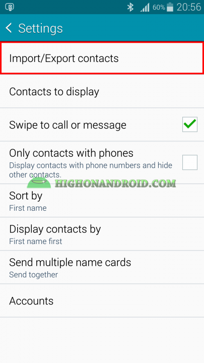 Android Contacts Backup 3