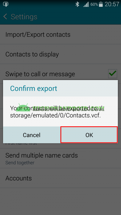 Android Contacts Backup 6
