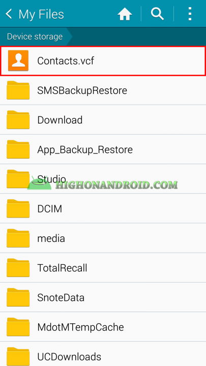 Android Contacts Backup 9