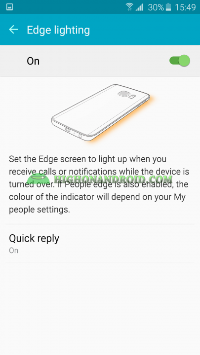 Galaxy S6 Edge Edge Lighting