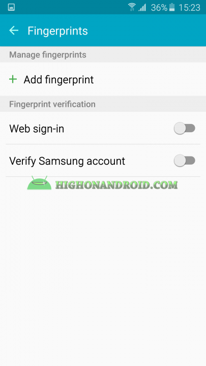 Galaxy S6 Edge Fingerprints 2