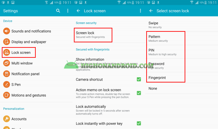Galaxy S6 Galaxy S6 Edge Smart Lock Feature