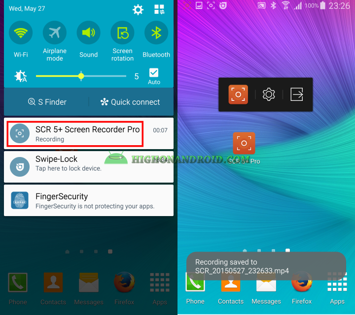 Record your android device's screen 2