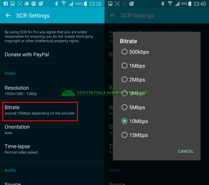 Record your android device's screen 5
