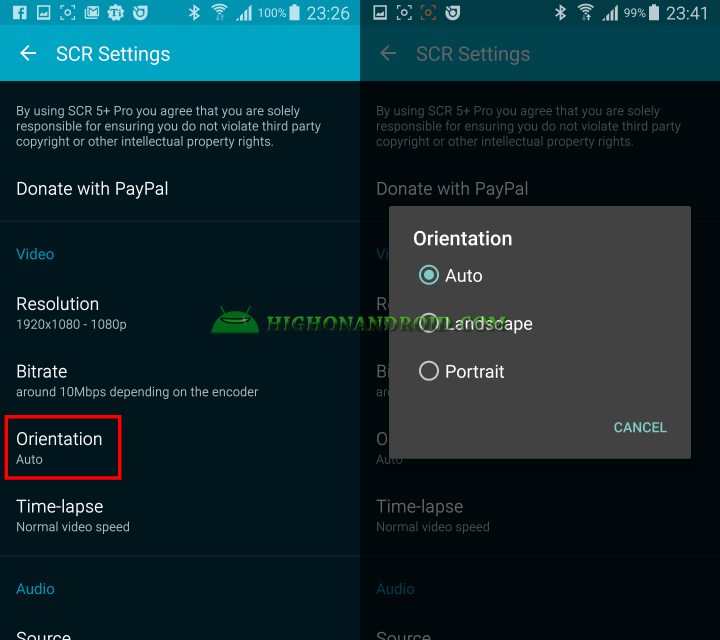Record your android device's screen 6