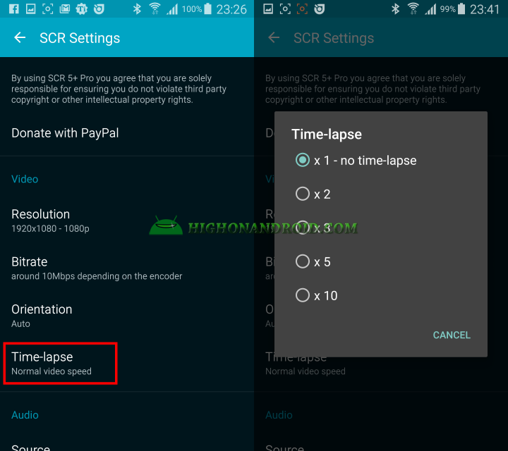 Record your android device's screen 7