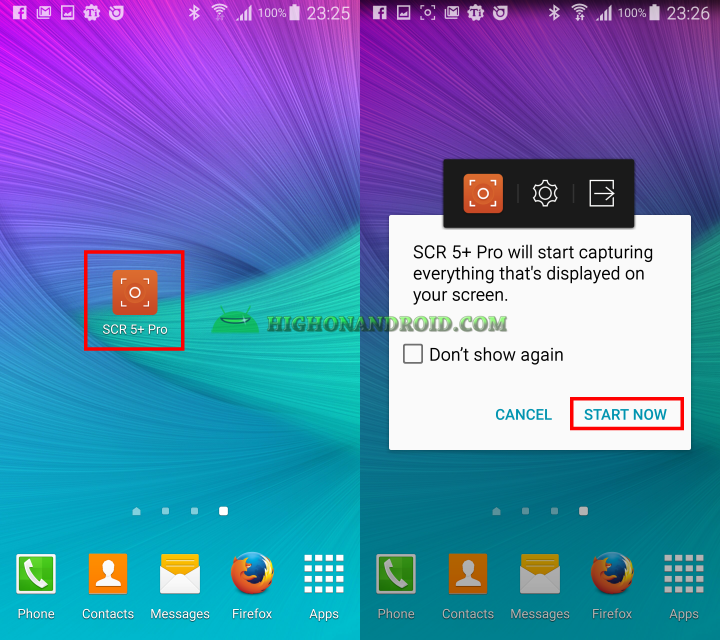 Record your android device's screen No Root