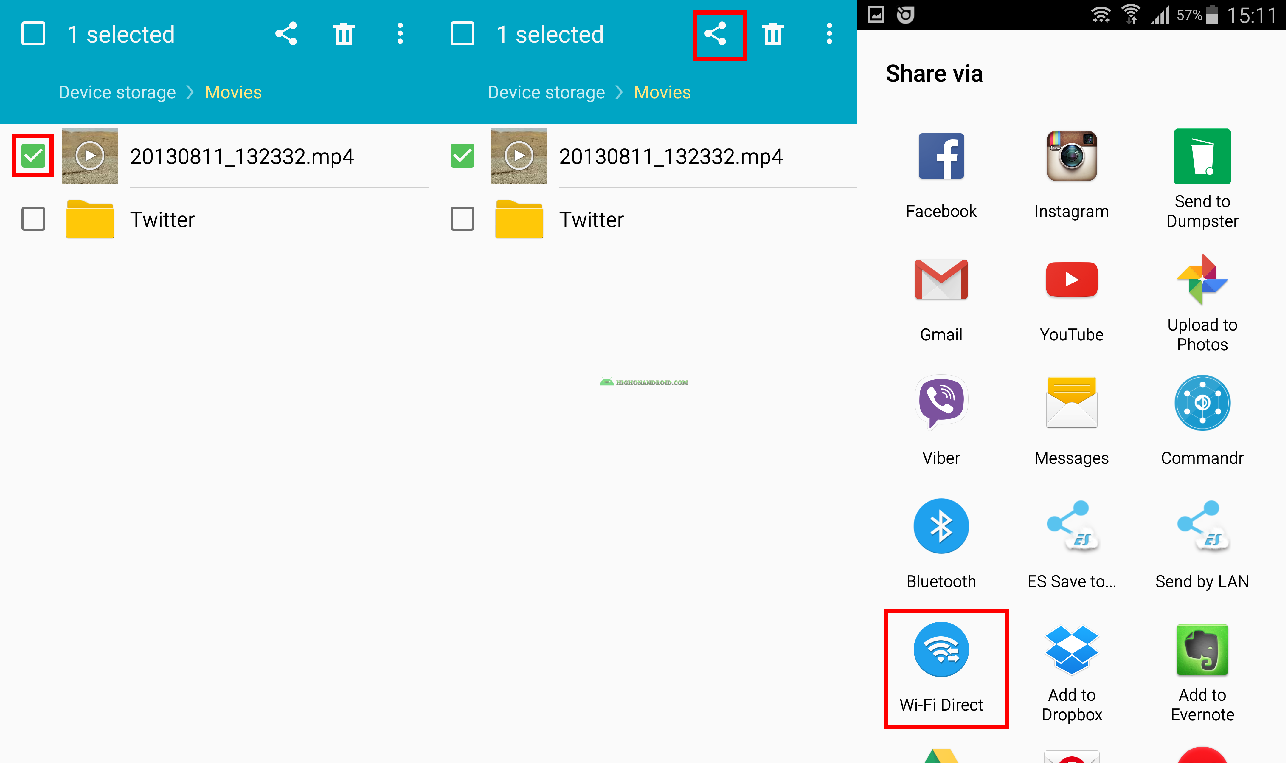 how to transfer files larger than 4gb to android