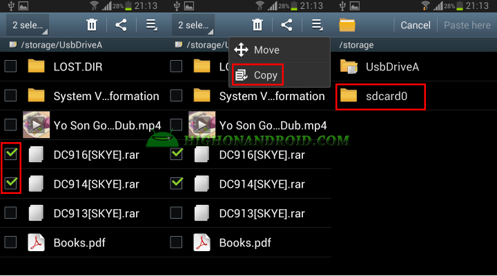 Transfer files from USB Flash Drive to Android Device 4
