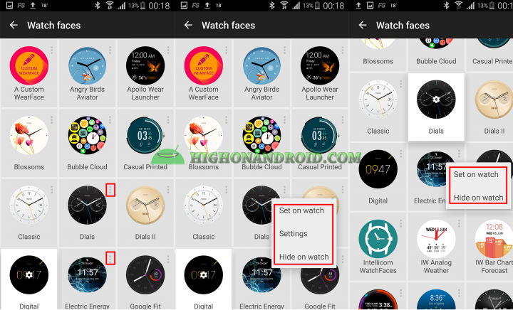 Change Android Wear Watch Face 11