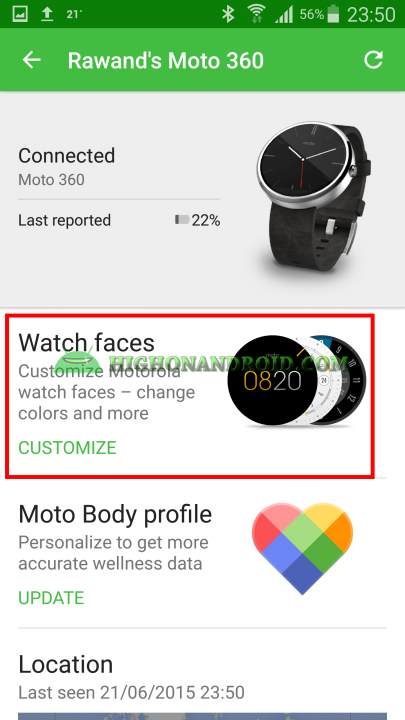 Change Watch Face On Android Wear 10