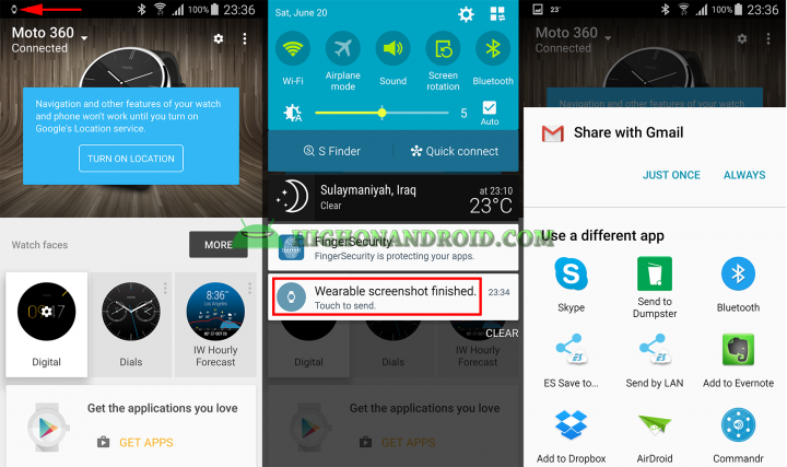 Take Screenshots on Android Wear 3