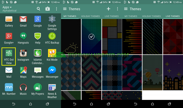 How To Customize Dot View Backgrounds on htc one m9 plus