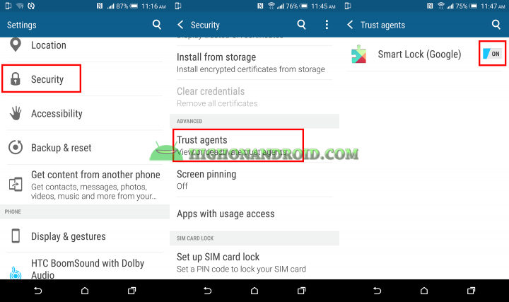 How To Enable Smart Lock Feature on Htc One M9 Plus
