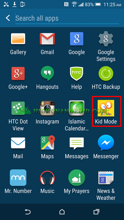 How to Use kid mode on htc one m9 plus