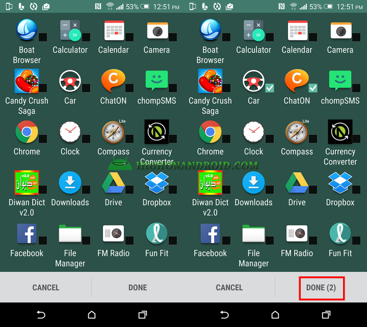 how to hide unhide apps on htc one m9 plus 2