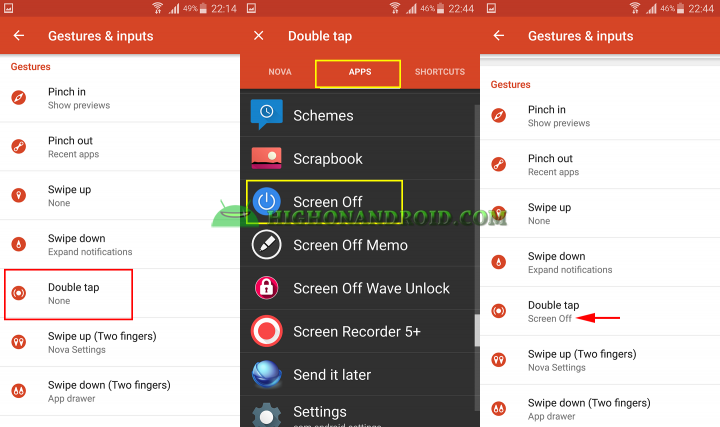 How to double tap to turn off your android screen 3