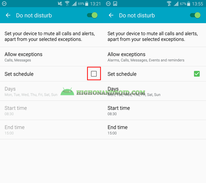 How to use do not disturb mode on samsung galaxy devices 7