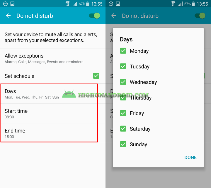 How to use do not disturb mode on samsung galaxy devices 8