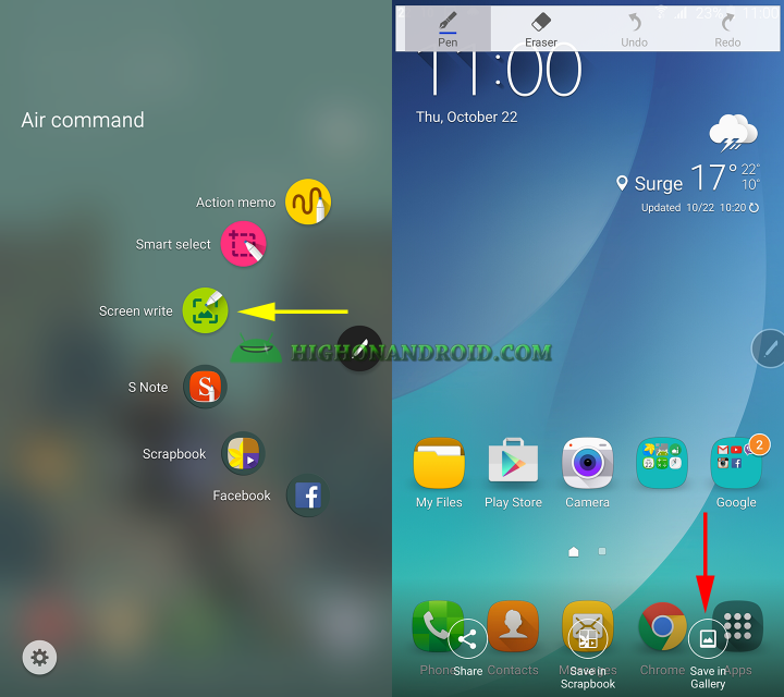 How To Take Screenshots on Galaxy Note 5 method 2