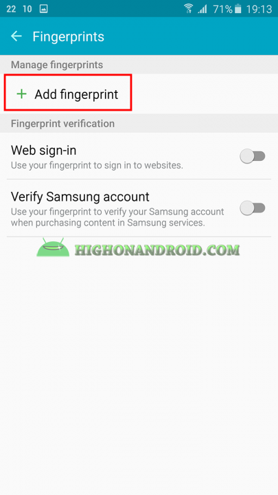 How To enable Fingerprint scanner on Galaxy Note 5 2