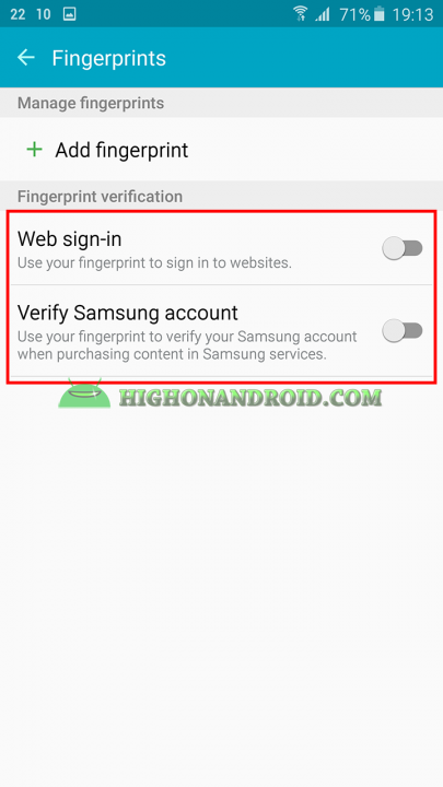 How To enable Fingerprint scanner on Galaxy Note 5 6