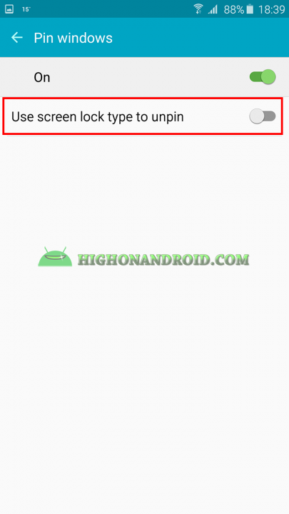 how to use screen pinning feature on galaxy note 5 3