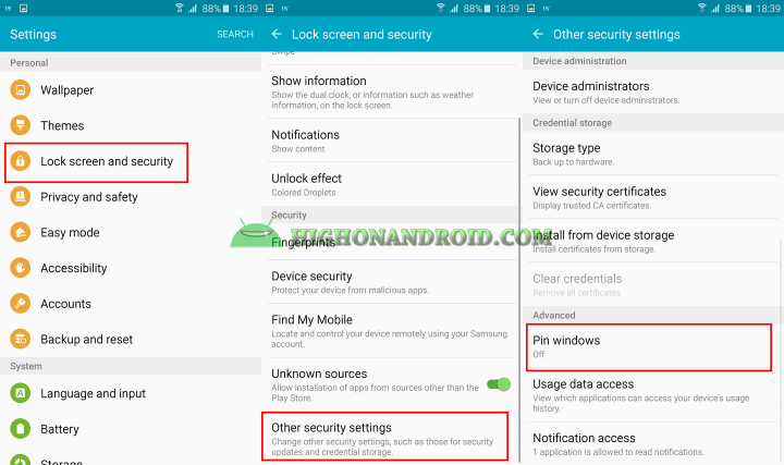 how to use screen pinning feature on galaxy note 5