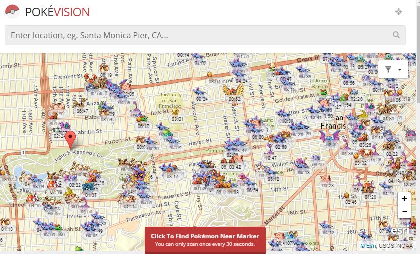 How to Find Nearby Pokemon using PokeVision, PokeMap, PokeRadar